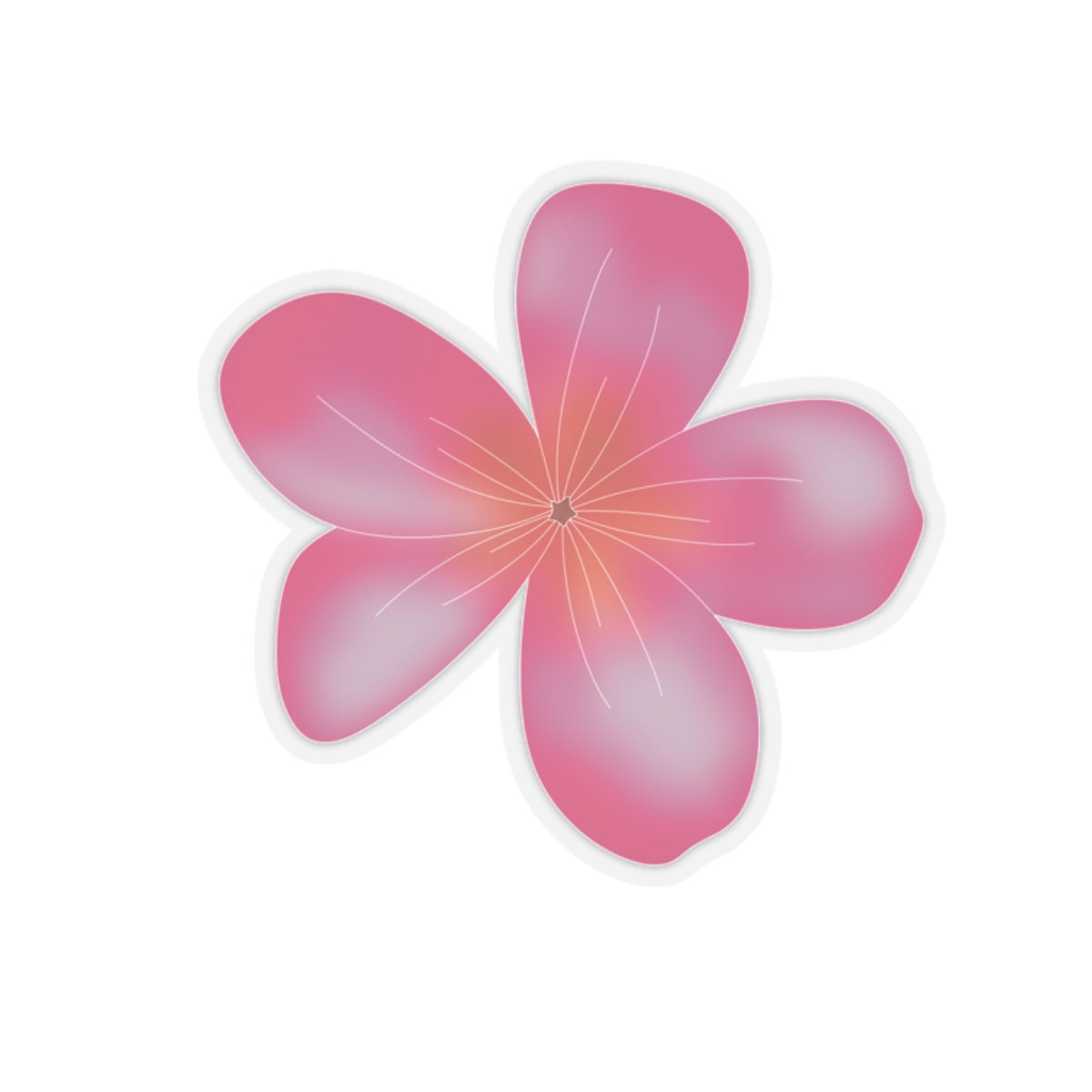 Tropical Flower Kiss-Cut Sticker