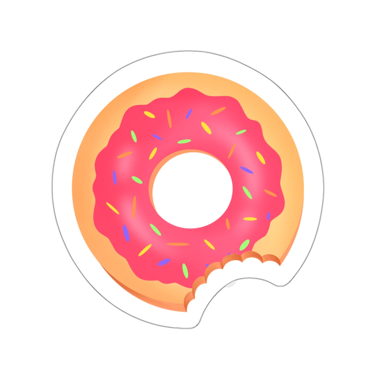 Sprinkle Donut Kiss-Cut Sticker