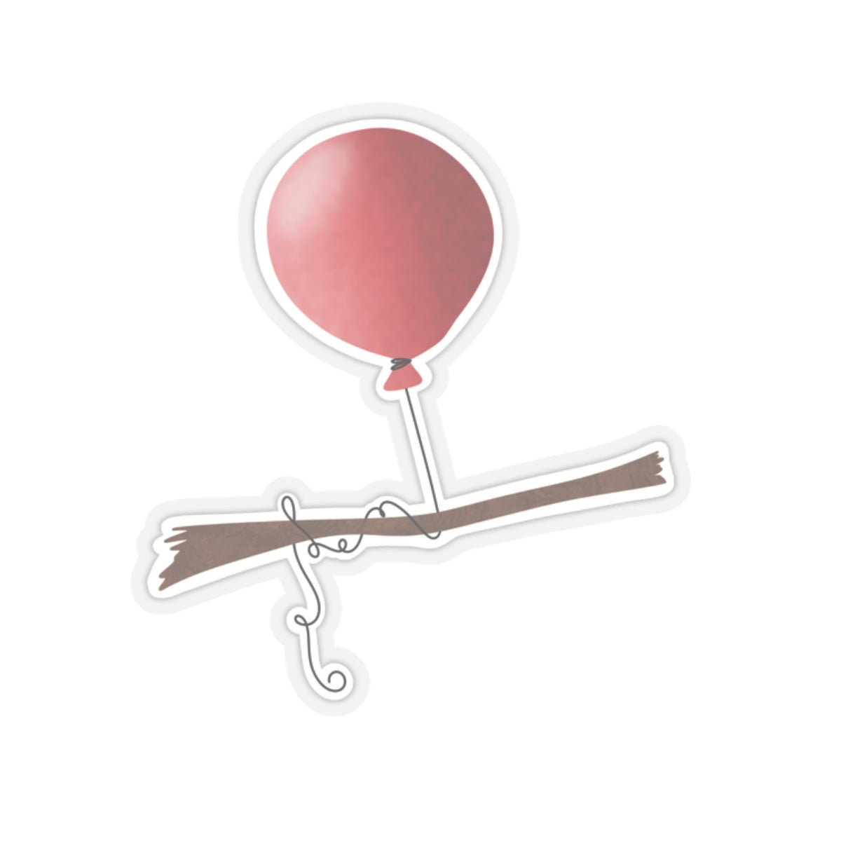Balloon Kiss-Cut Sticker