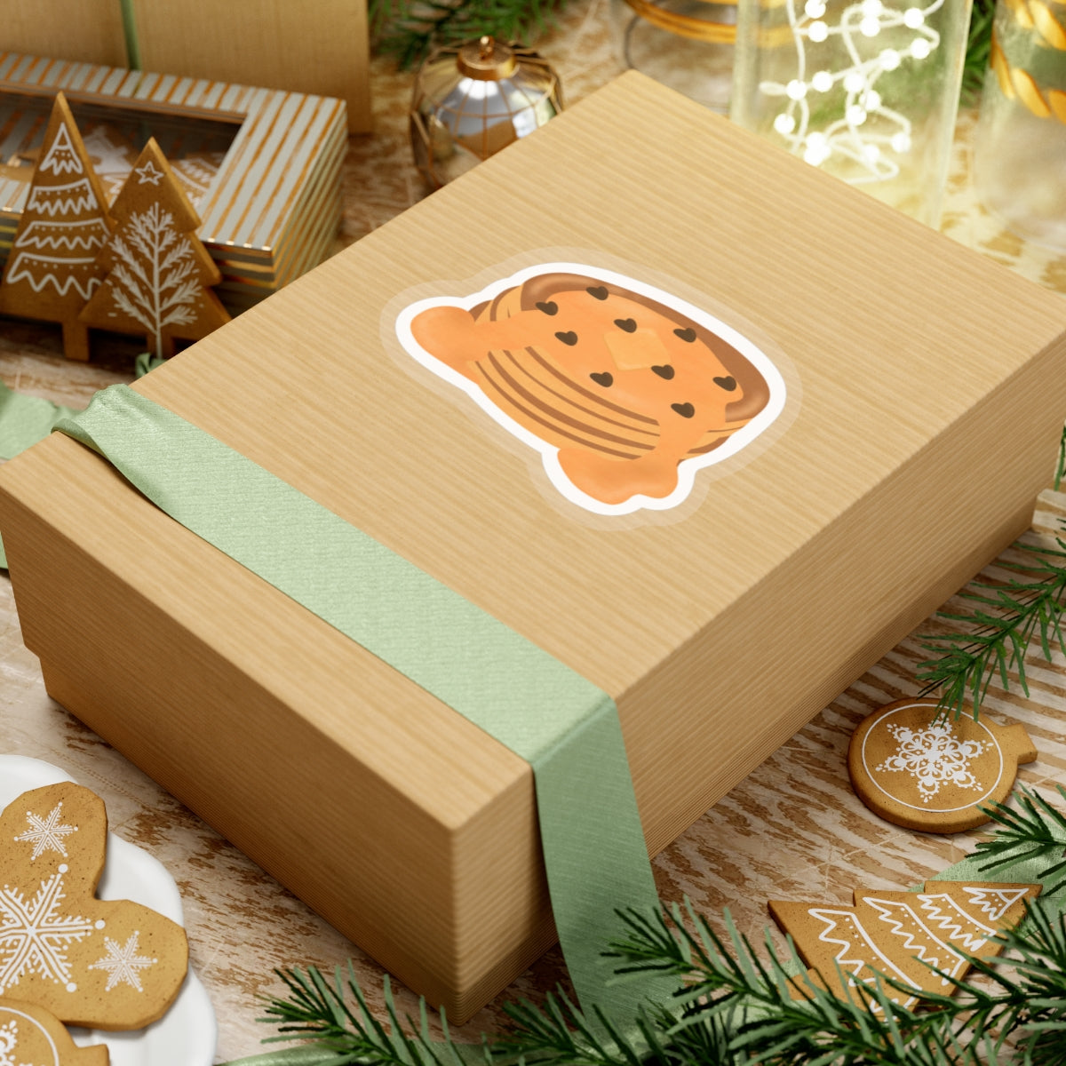 Chocolate Chip Pancakes Kiss-Cut Sticker