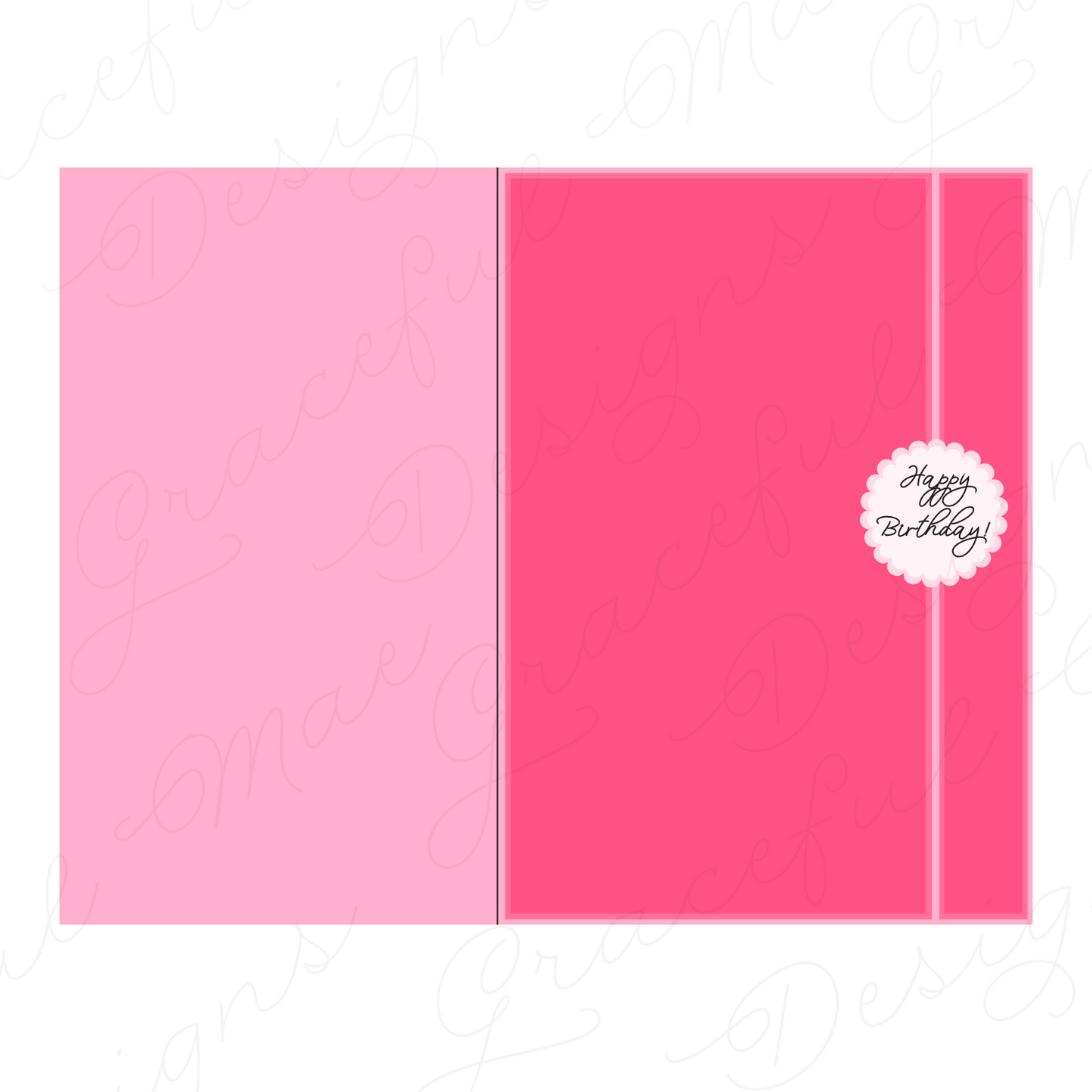Happy Birthday Layered Card SVG