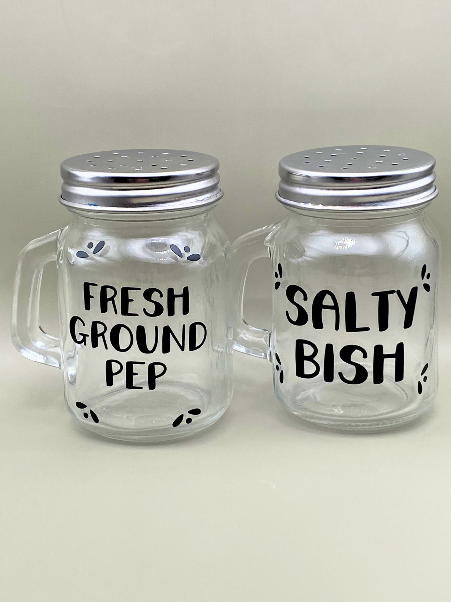 Fresh Ground Pep & Salty Bish Shakers