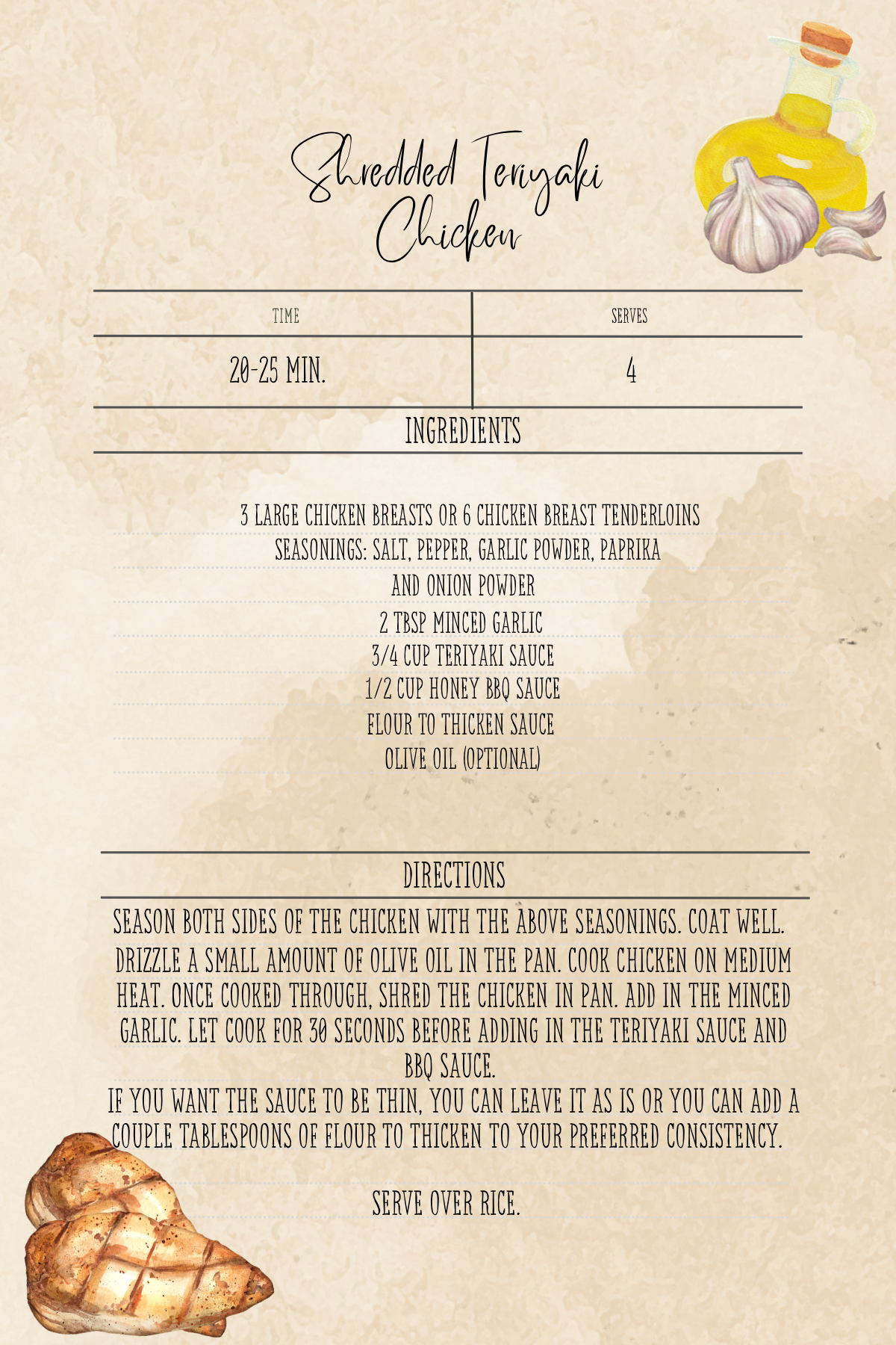 Teriyaki Chicken Recipe