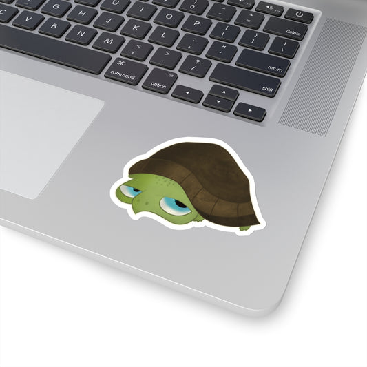 Annoyed Turtle Kiss-Cut Sticker