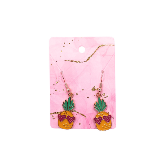 Pineapple With Sunglasses Earrings