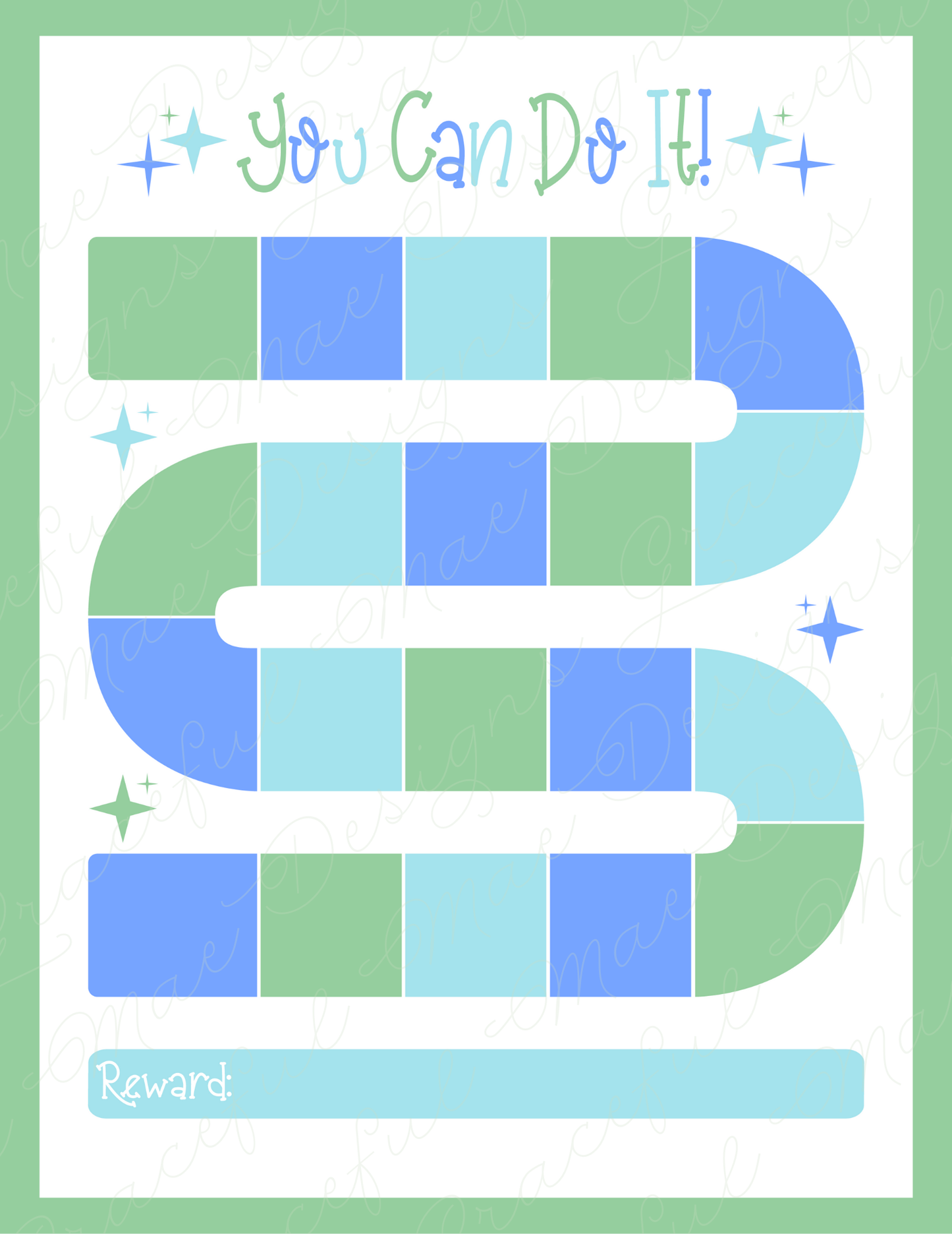 You Can Do It! Reward Chart