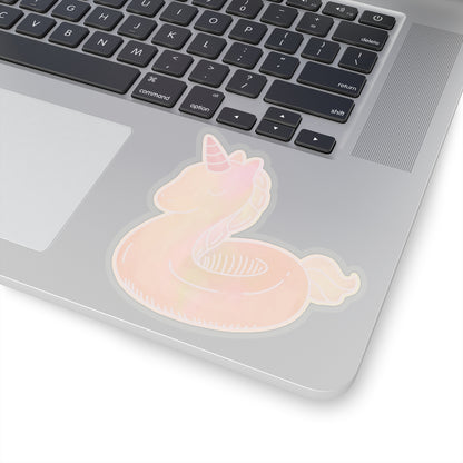 Unicorn Inner-tube Kiss-Cut Stickers