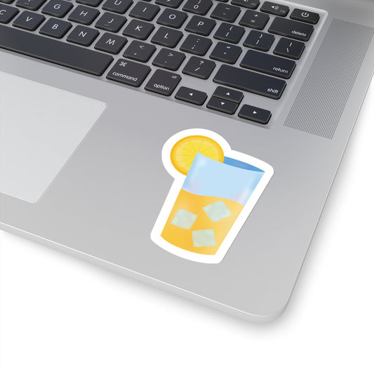 Glass of Lemonade Kiss-Cut Sticker
