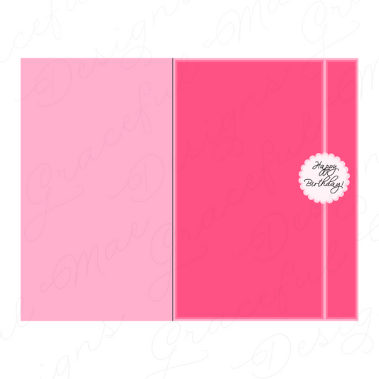 Happy Birthday Layered Card SVG